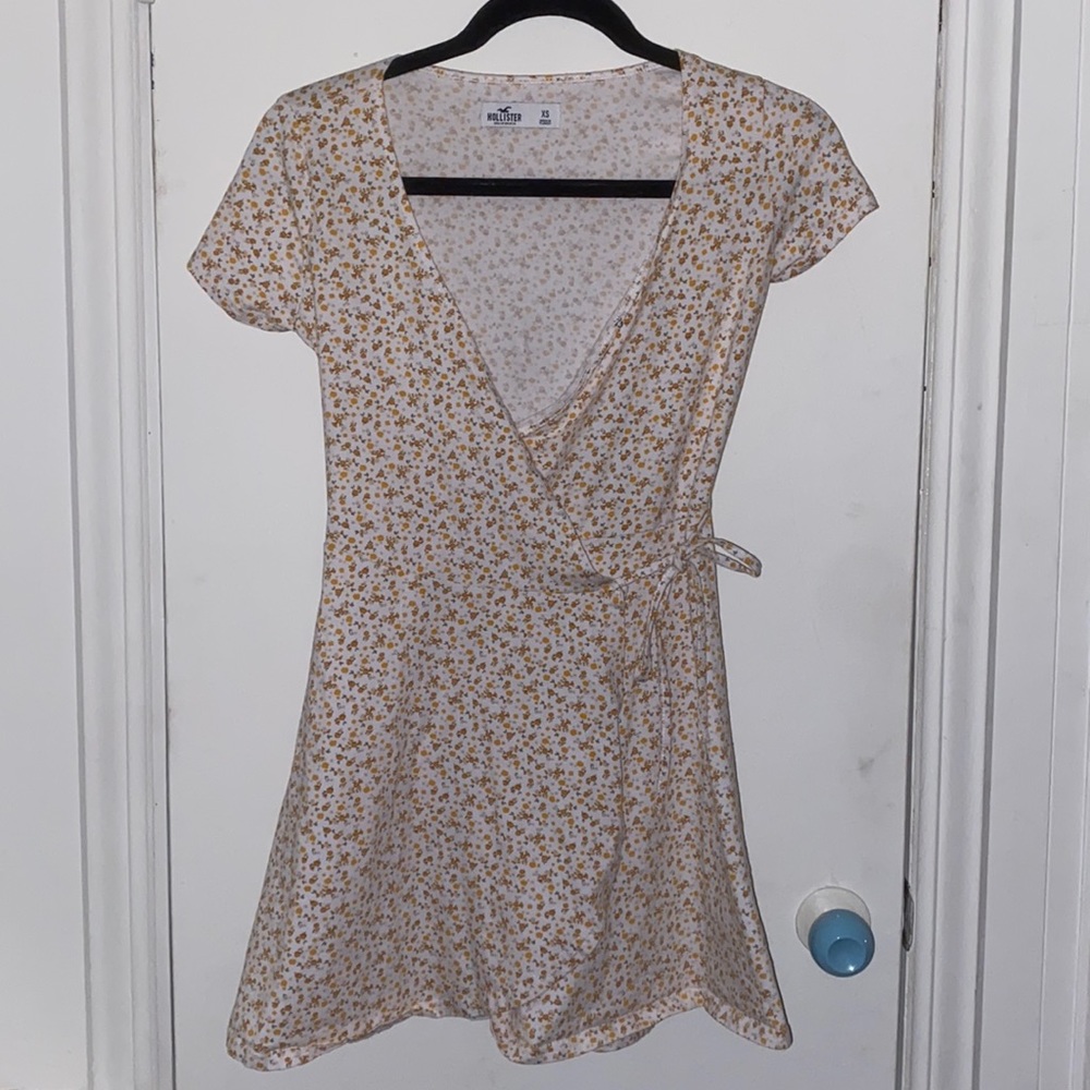 White floral dress